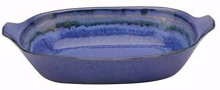 Sausalito Blue 16" Rectangular Baker