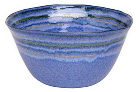 Sausalito Blue 10" Round Serving Bowl