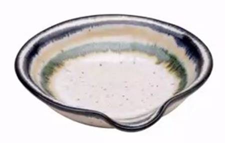 Sausalito White Spoon Rest/Holder (Holds 1 Spoon)