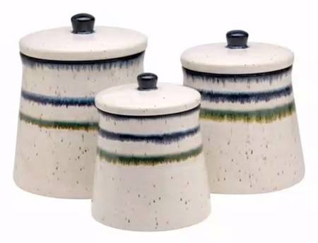 Sausalito White (3 Piece) Canister Set (Box Set)