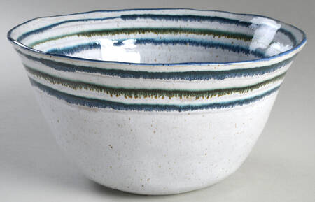 Sausalito White 10" Round Serving Bowl