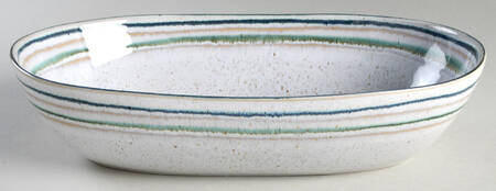 Sausalito White 12" Oval Serving Bowl