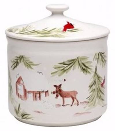 Deer Friends Cookie Jar & Lid