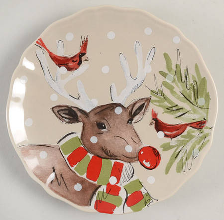 Deer Friends Canape Plate