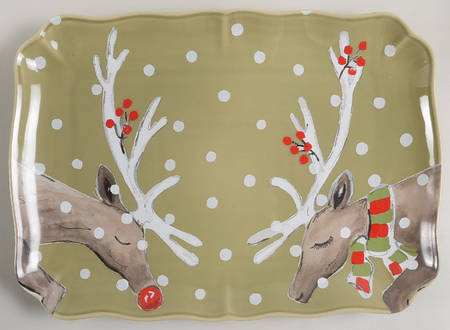 Deer Friends 14" Rectangular Tray