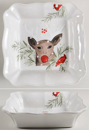 Deer Friends 10" Square Baker