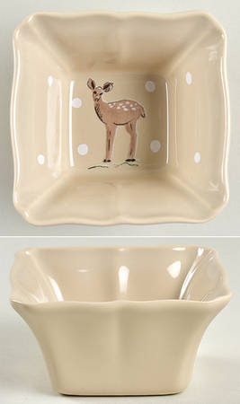 Deer Friends Square Ramekin