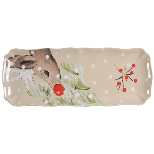 Deer Friends 17" Rectangular Tray