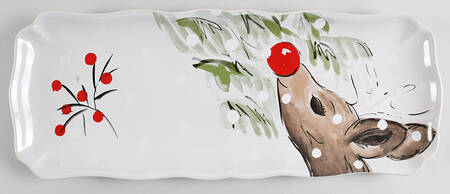 Deer Friends 17'' Rectangular Tray