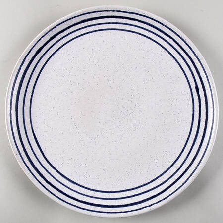 Lina Blue Stripe Dinner Plate