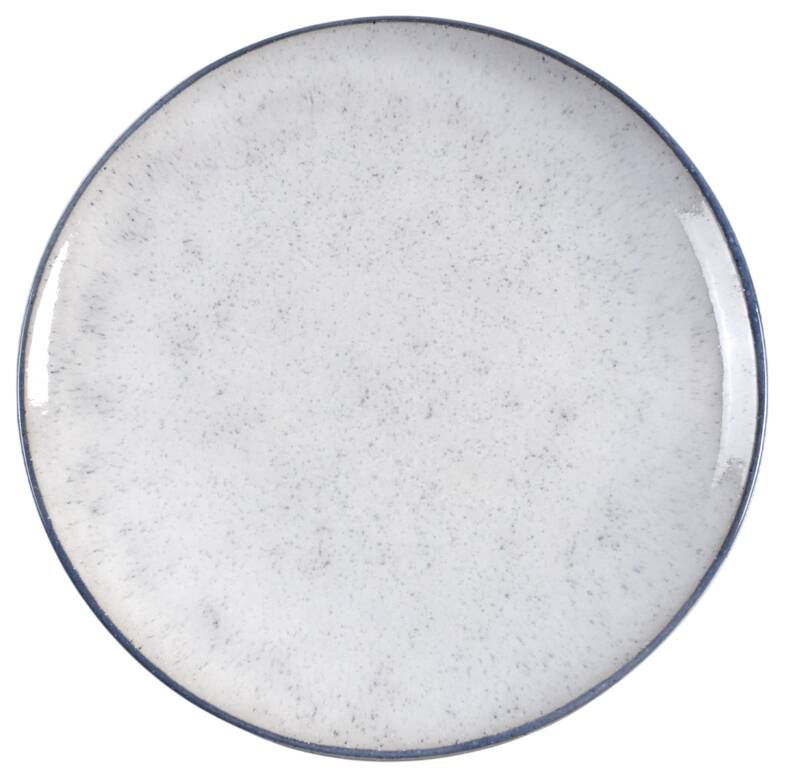 Lina Blue Stripe Salad Plate