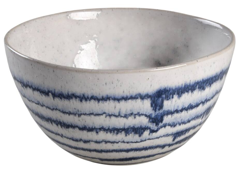 Lina Blue Stripe Coupe Cereal Bowl