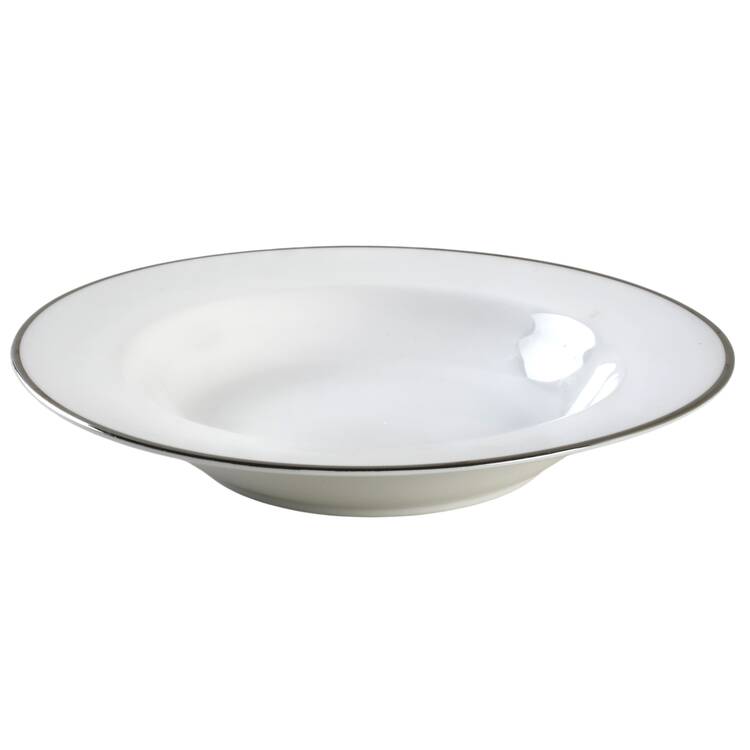 Maison (Platinum Rim) 9" Soup/Pasta Bowl