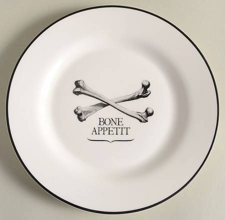 Bone Appetit Salad Plate