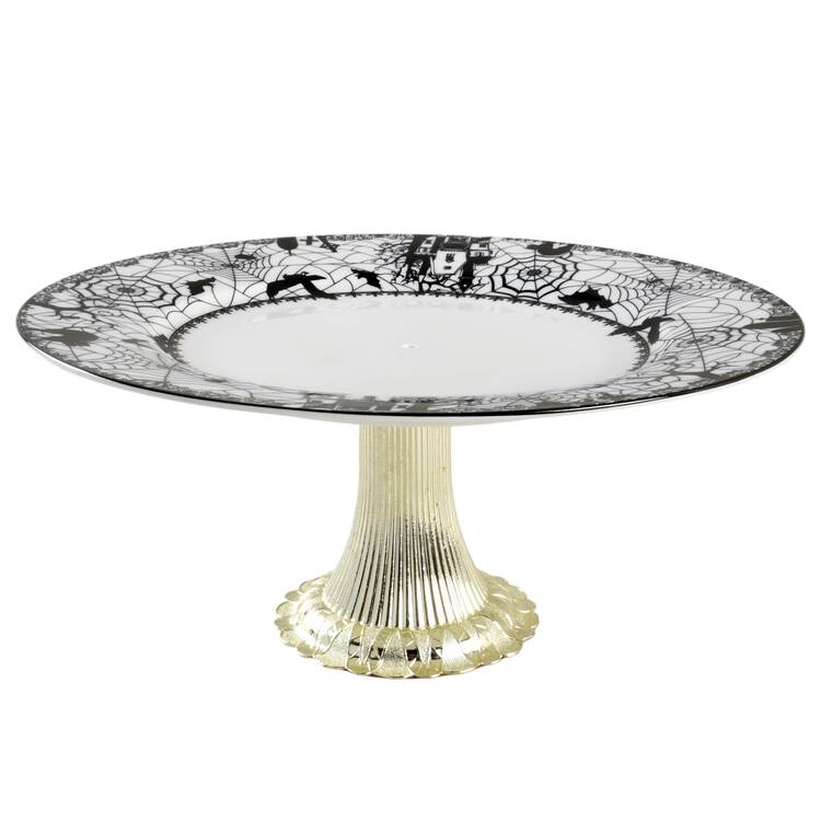 Wiccan Lace Cake Stand with 4"-5" Metal Pedestal  Hc