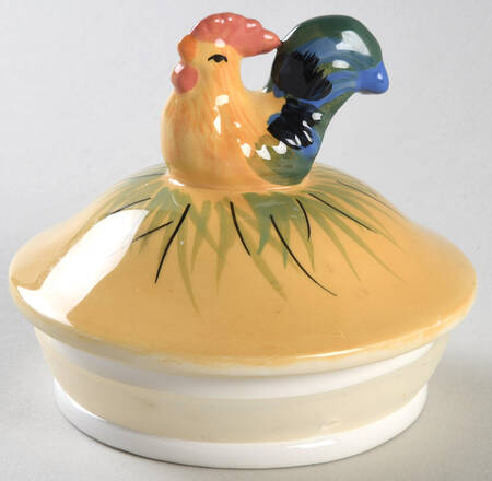 Rooster-Yellow Lid for Medium Canister
