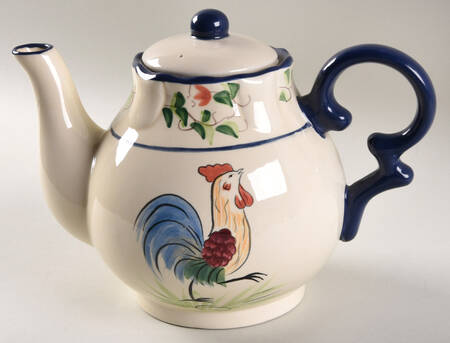 Rooster-Yellow Teapot & Lid