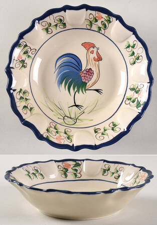 Rooster-Yellow Soup/Cereal Bowl