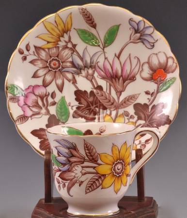 Fragrance Footed Demitasse Cup & Saucer Set
