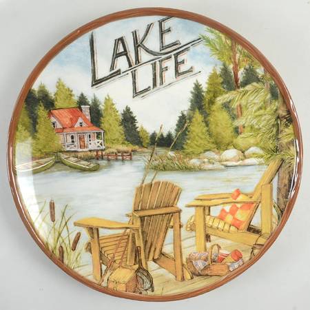 Lake Life 13" Chop Plate (Round Platter)