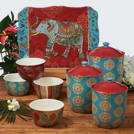 Spice Route (3 Piece) Canister Set (Box Set)