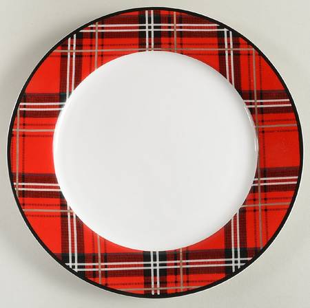 Plaid Salad Plate