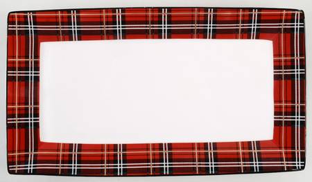 Plaid 14" Rectangular Tray