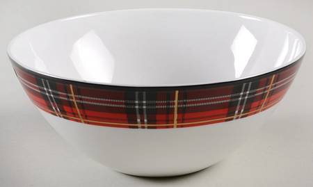 Plaid Soup/Cereal Bowl