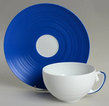 Hemisphere Marine Blue Flat Cup & Saucer Set