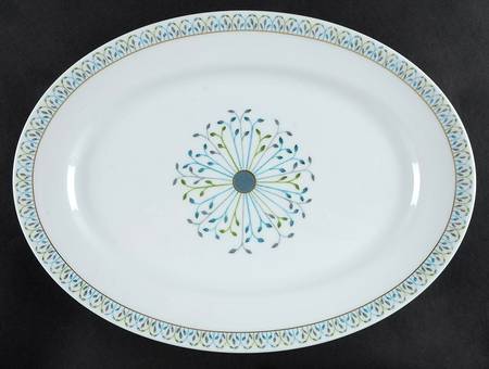 Jardin de Louise 16" Oval Serving Platter