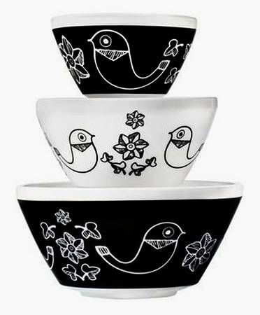 Birds of a Feather (3 Piece) Mixing Bowl Set