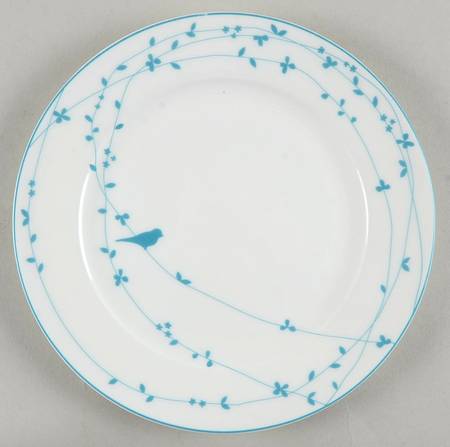 Oiseau Blue Salad Plate