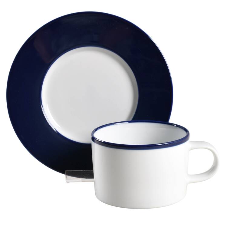 Flat Cup & Saucer Set
