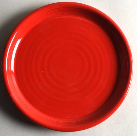Farmhouse Red Salad Plate