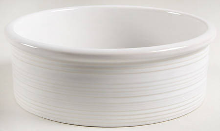 Farmhouse White Pancake Dish No Lid