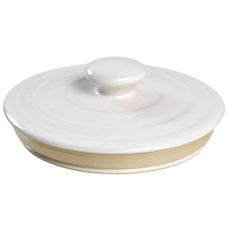 Farmhouse White Lid for Small Canister