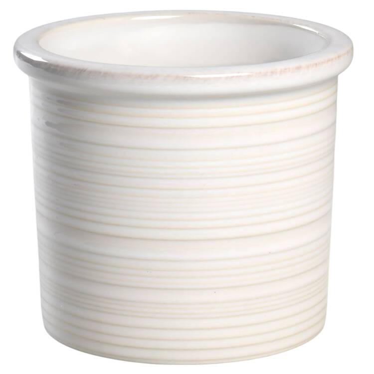 Farmhouse White Small Canister No Lid