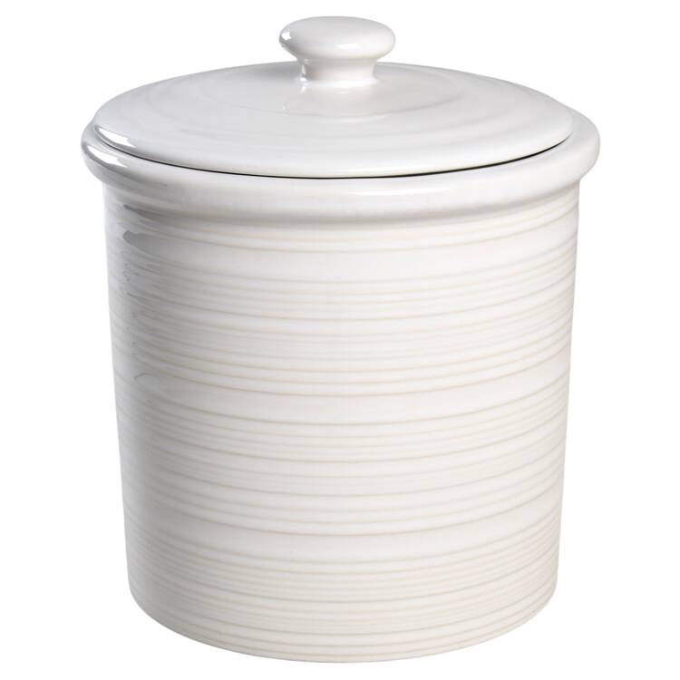 Farmhouse White Large Canister & Lid