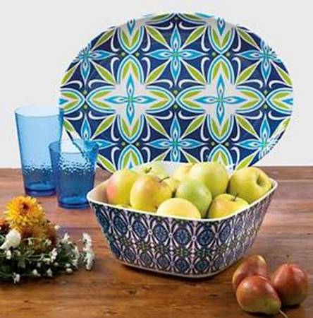Mediterranean (Melamine) 18" Oval Serving Platter