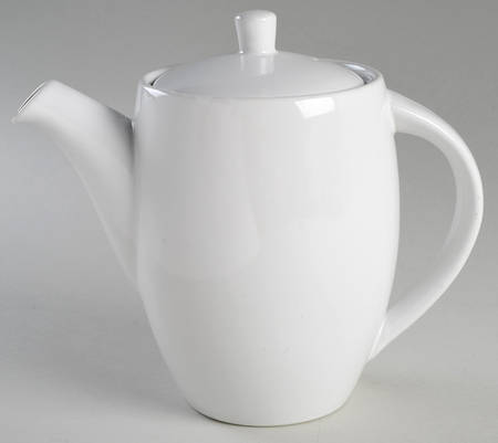 Just White Teapot & Lid