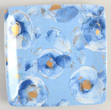 Indigold Square Canape Plate