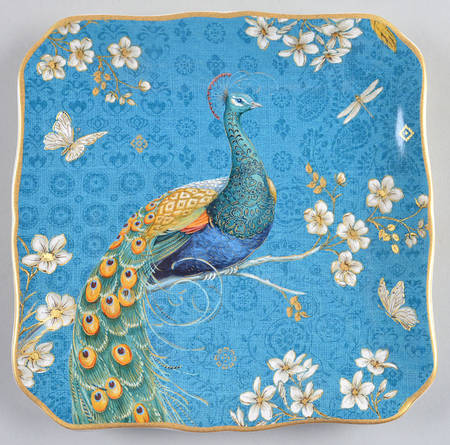 Exotic Garden Square Salad/Dessert Plate