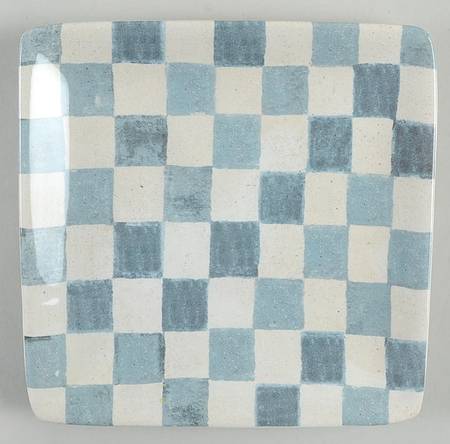 Farm House Rooster Square Canape Plate