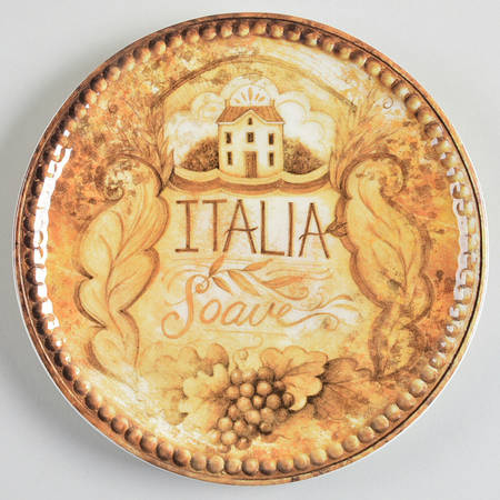 Gilded Wine Canape Plate