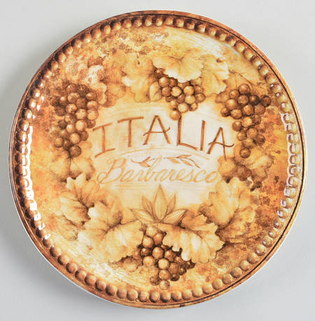 Gilded Wine Canape Plate