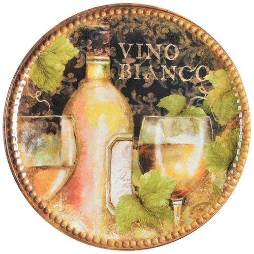 Gilded Wine Salad/Dessert Plate