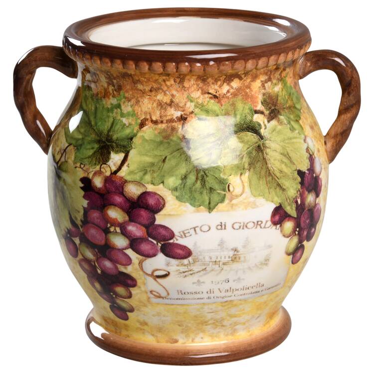 Gilded Wine Medium Canister No Lid