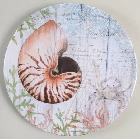 Coastal View Melamine Salad Plate