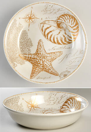 Coastal Discoveries 13" Pasta Serving Bowl