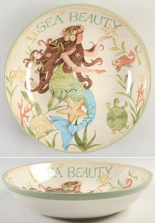 Sea Beauty 13" Pasta Serving Bowl